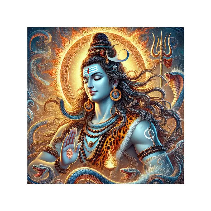 Namah Shivaya Poly Canvas Wall Painting media 4
