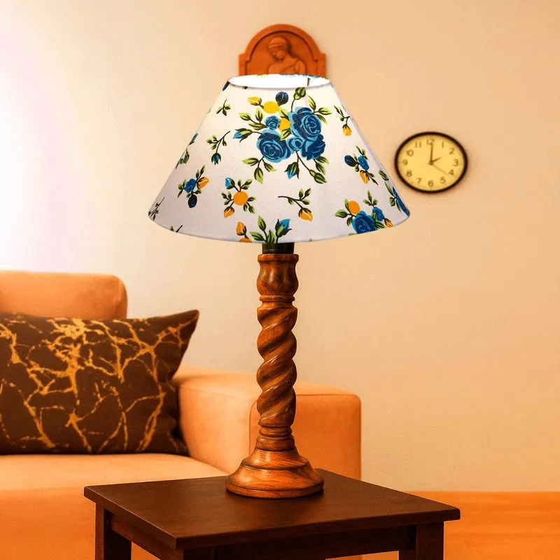 Elvane Evara Wooden Table Lamp - Multicolor media 3