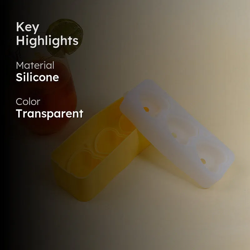 Heart Silicone 3-Cube Ice Mould - Yellow media 2