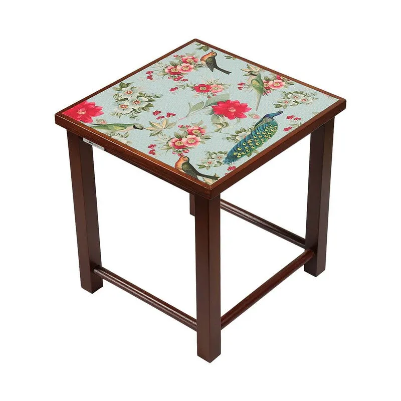 India Circus Teak Wood Garden Nesting Stool - Set Of Three media 5