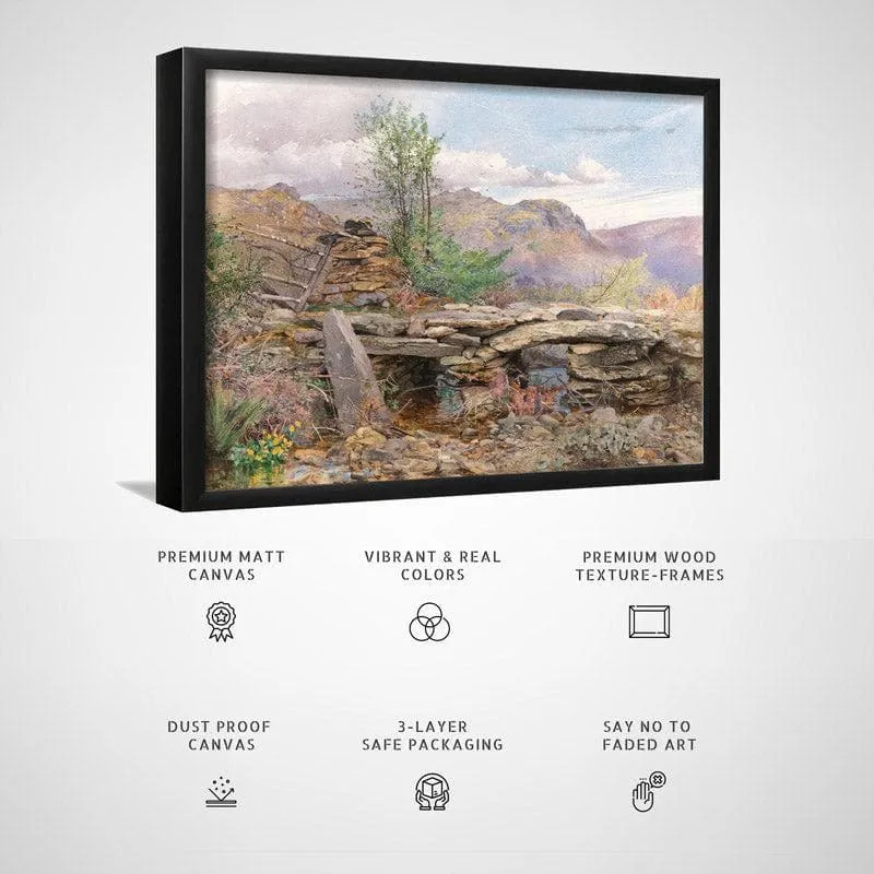 North Wales Canvas Wall Painting - Black Frame media 6