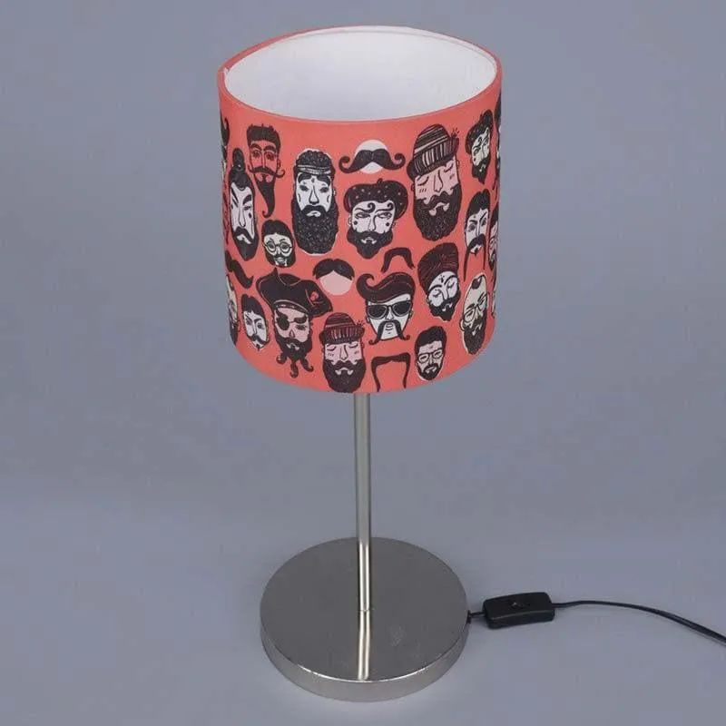 Beard Babble Fabric Table Lamp - Multicolor media 6