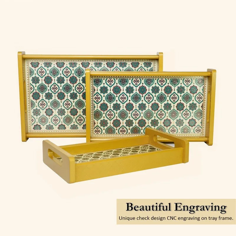 Zentha Wooden Serving Tray - Set Of Three media 7