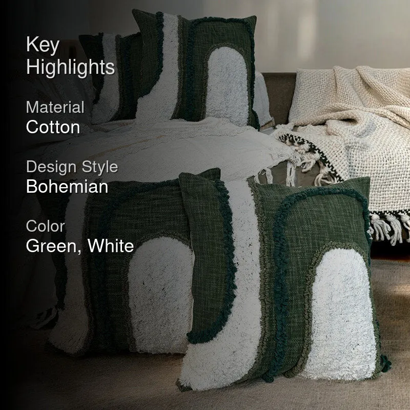 Crest Weft Tufted Cushion Cover Set - Set Of Four media 2