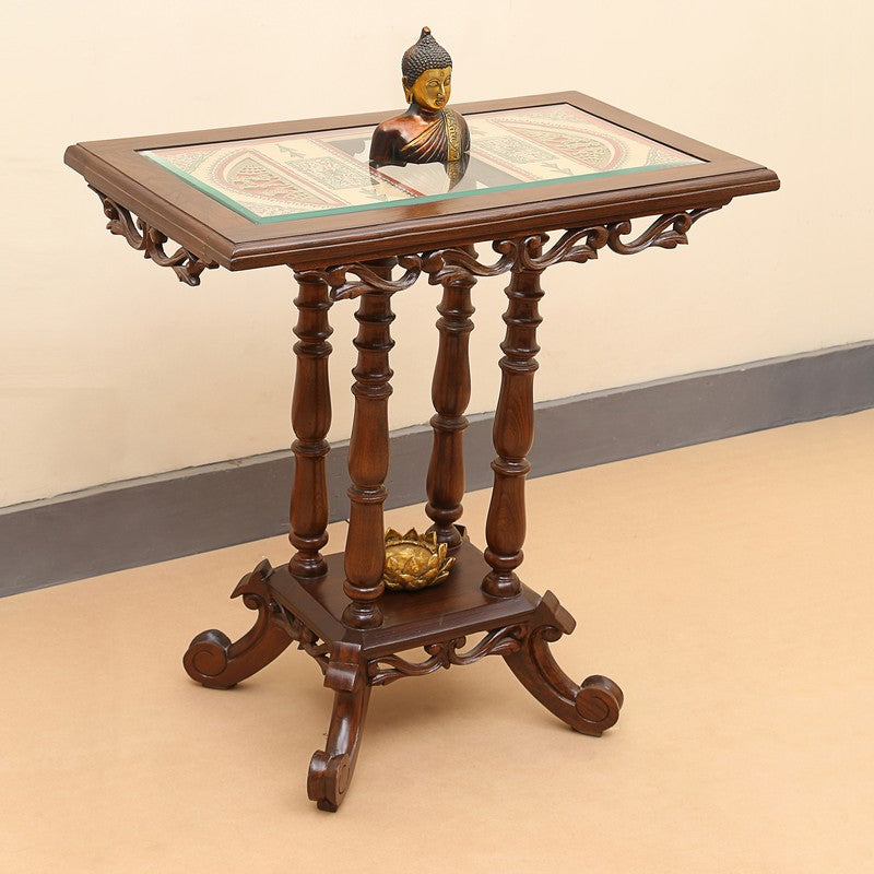 Kama Teak Wood Console Table