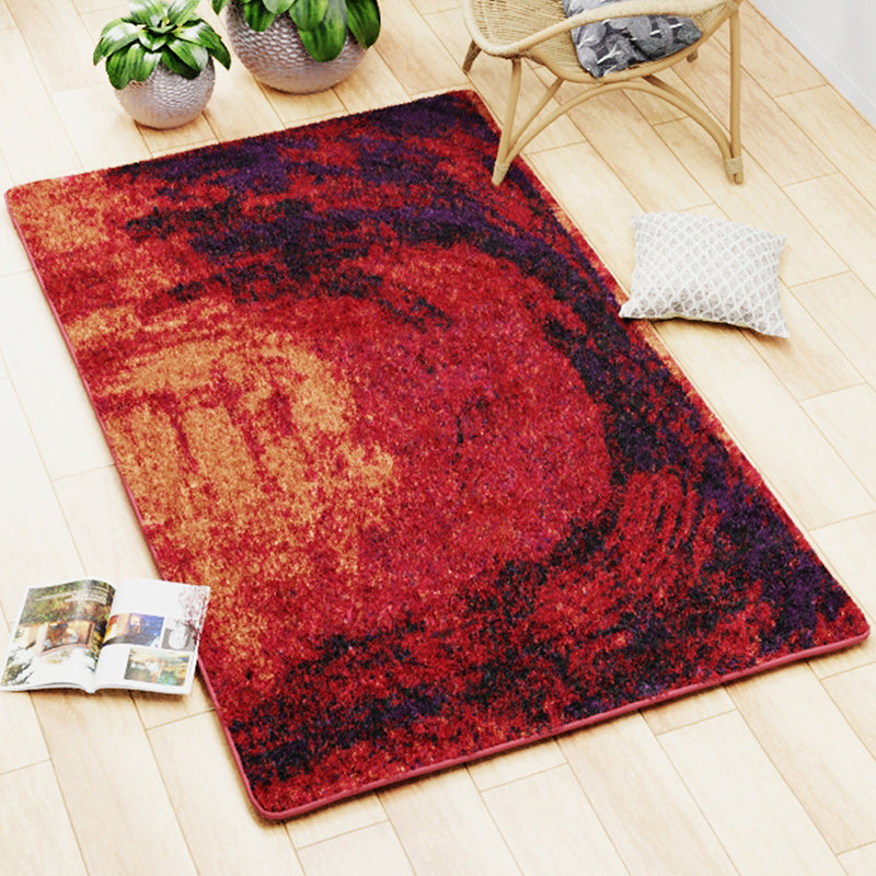 Alera Abstract Micro Fiber Area Rug - Red media 3