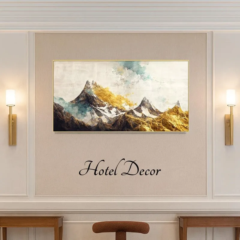 Mountainscape Canvas Wall Painting With Frame media 3