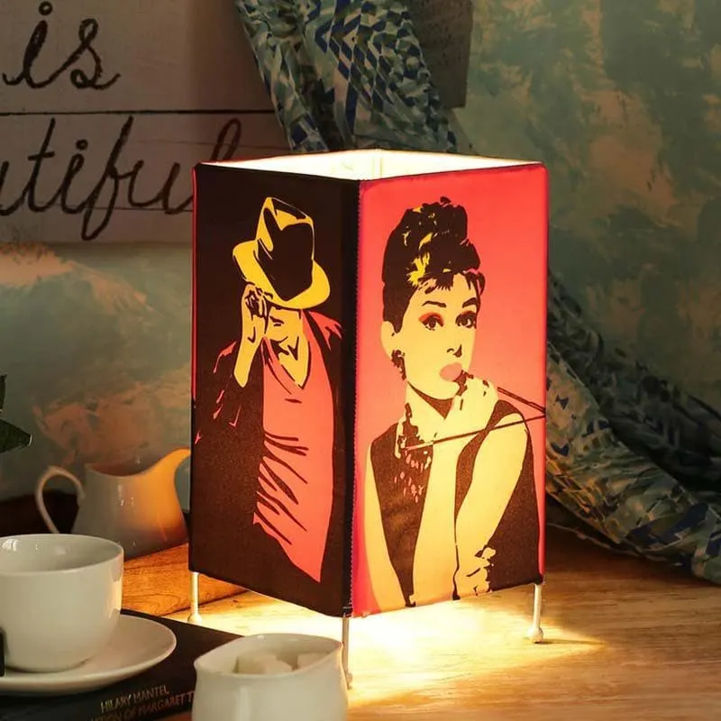 Take Me Back Fabric Table Lamp - Multicolor media 1