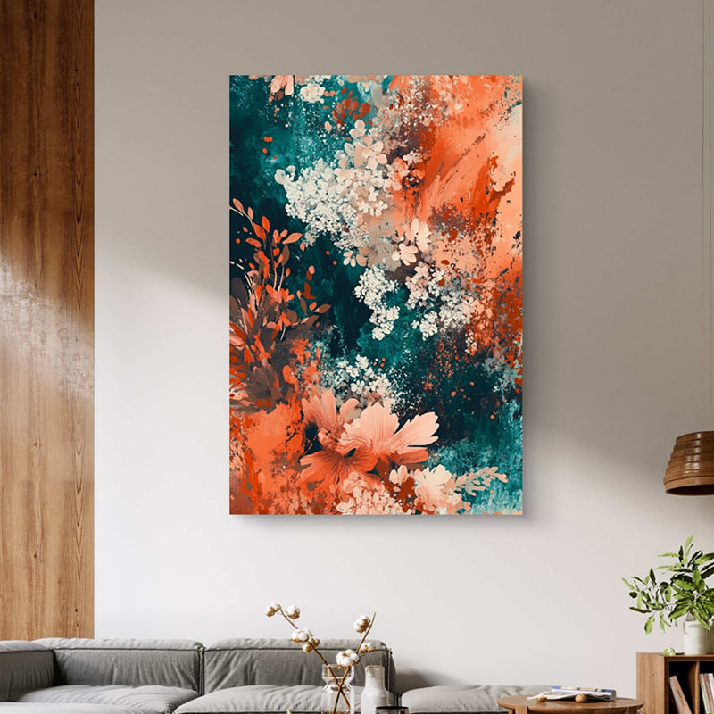 Colour Blooms Wall Painting