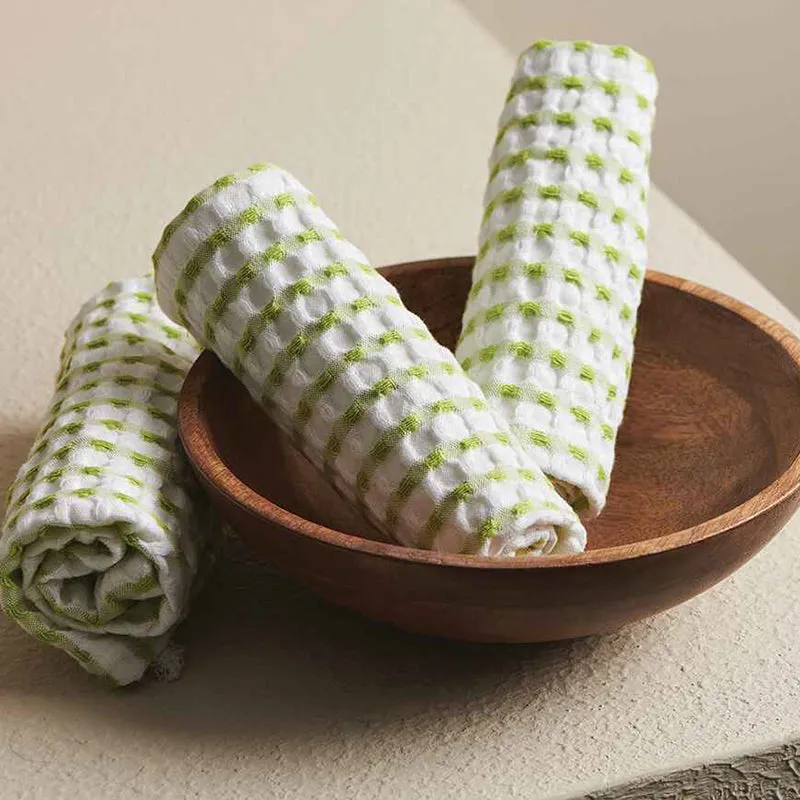 Resho Waffle Towel Combo (Kiwi) - Four Piece Set media 3