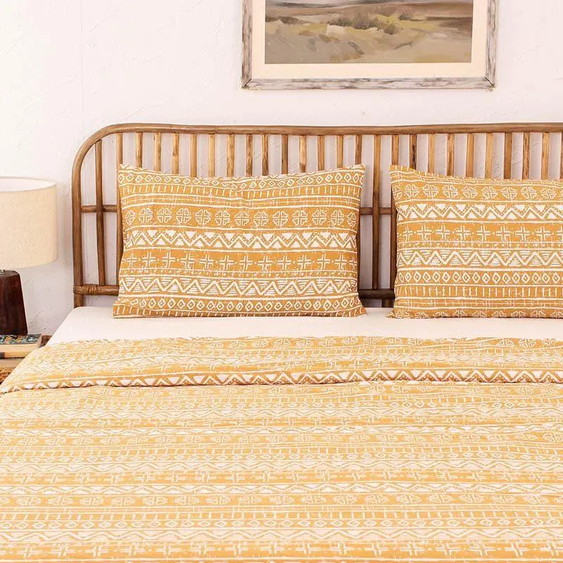 Dream Drift Dohar Bedding Set - Yellow media 3