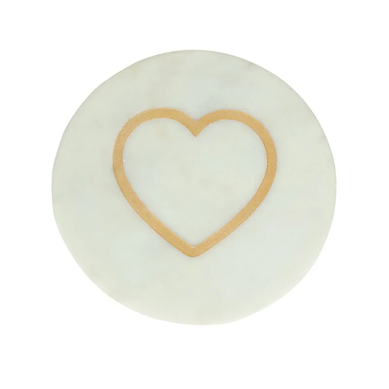 Heart Of Stone Marble Coaster - Set Of Four media 3