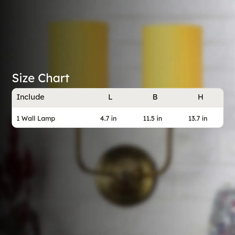 Lumoire Duo Metal Wall Lamp - Gold,Yellow media 9