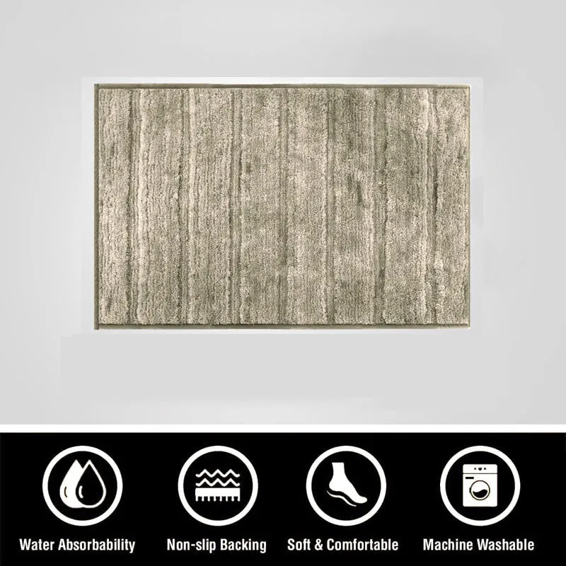 Toronto Touch Microfiber Bath Mat - Taupe media 8