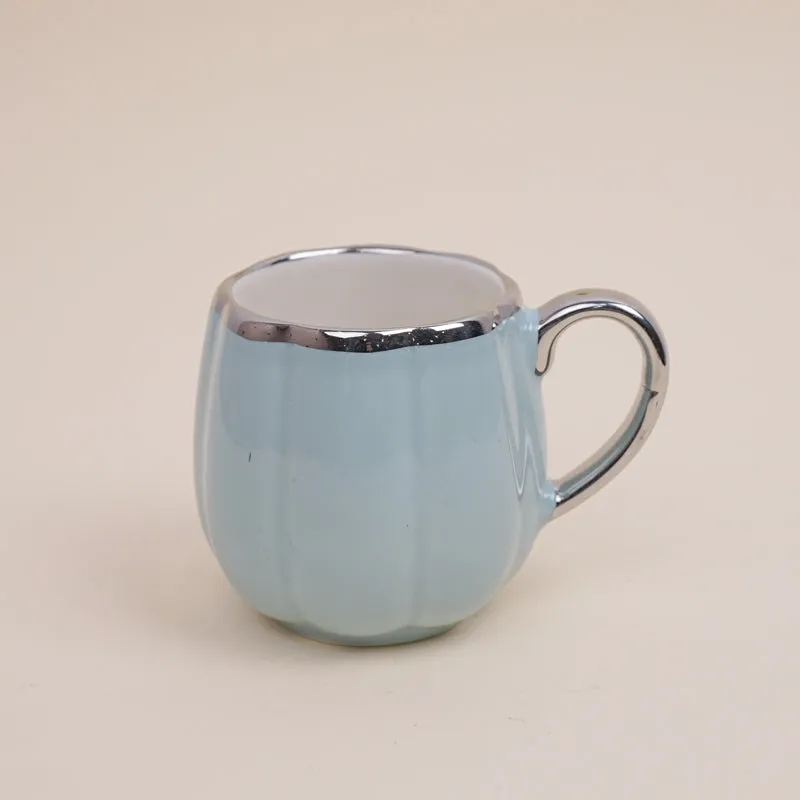 Magina Porcelain Tea Cup (180 mL Each/Blue) - Set of Six media 4