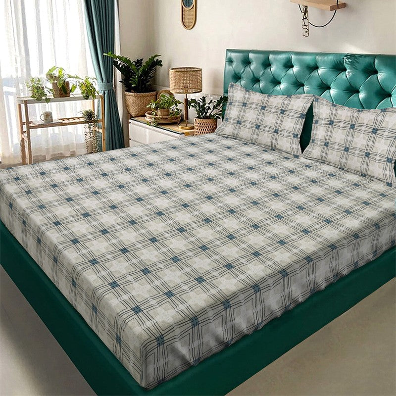CheckWillow Bedsheet - 300 GSM