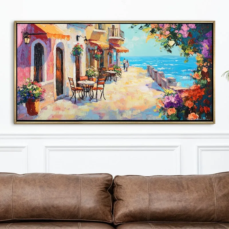 Promenade Canvas Wall Painting With Frame media 4