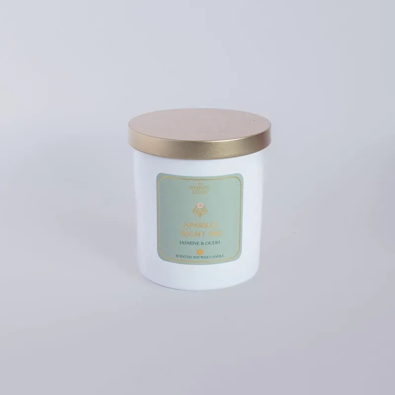 Royal Attar Jasmine & Oudh Scented Soy Wax Candle media 6