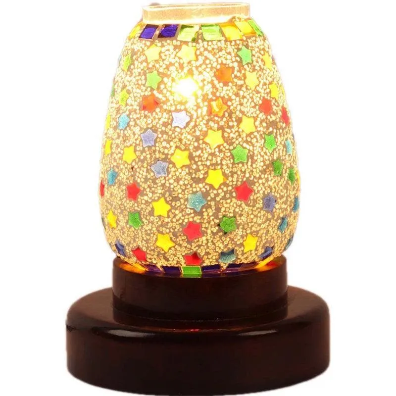 Subtle Stars Glass Table Lamp - Multicolor media 5