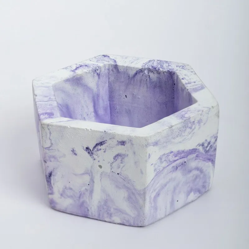 Mixona Concrete Planter - Purple media 3