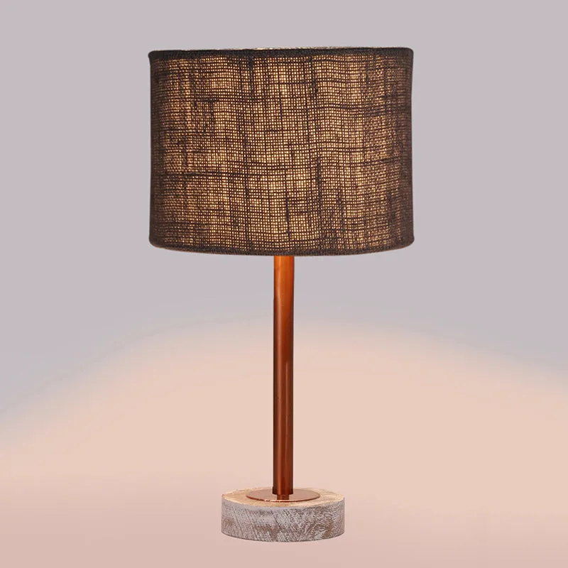 Sienna I Rodin Wooden Table Lamp - Grey,Copper,White media 5