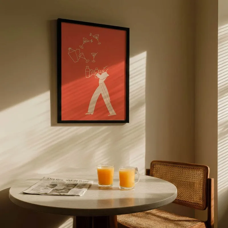 Tonic Juggler Archival Canvas Wall Art - Black media 5