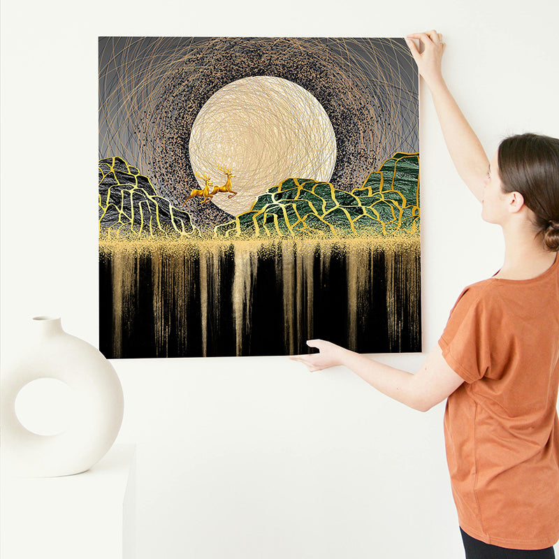 Leaping Stags Canvas Wall Art media 6