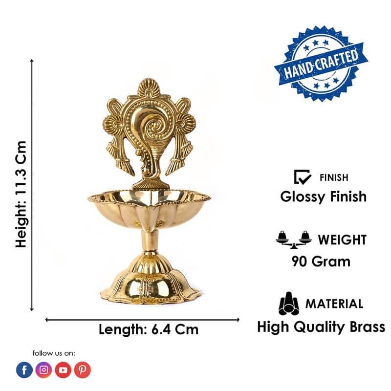 Shankh Brass Diya media 6