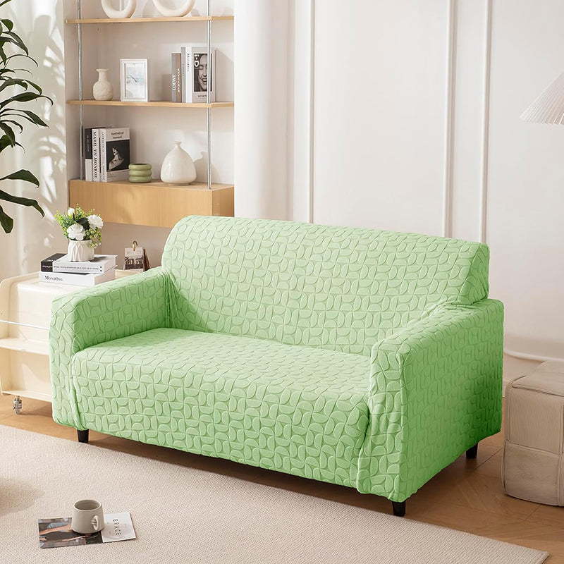 Urbana Jacquard Sofa Cover - Green media 4