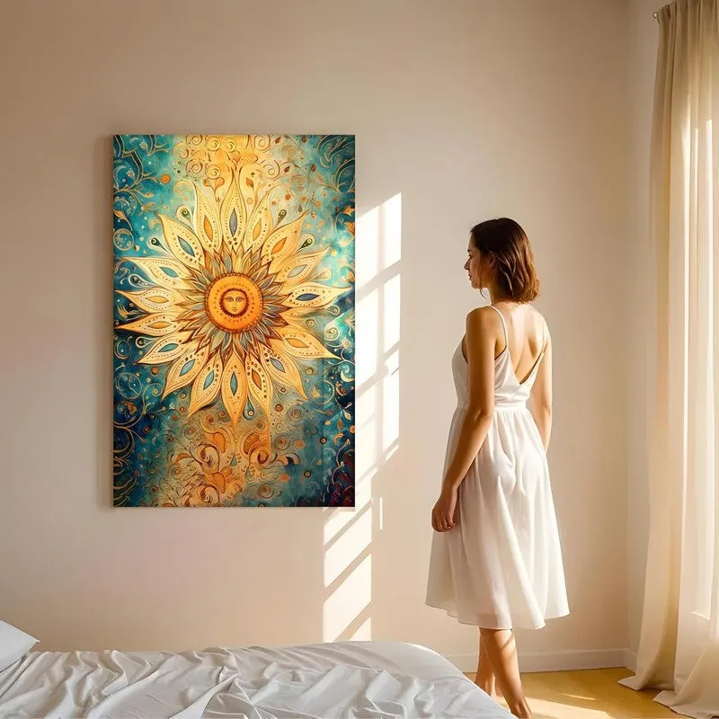 Sunburst Radiance Wall Art Without Frame media 3