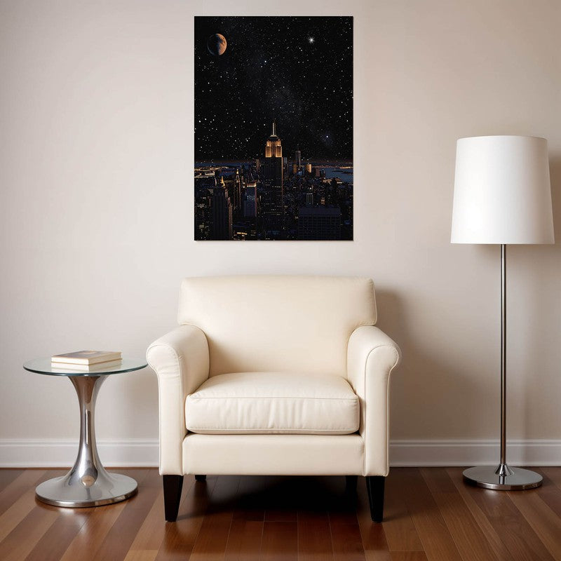 Midnight Skyline Wall Poster