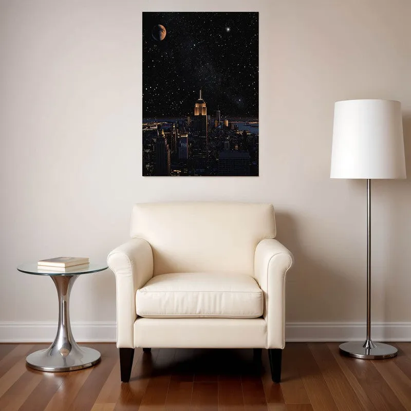 Midnight Skyline Wall Poster media 1