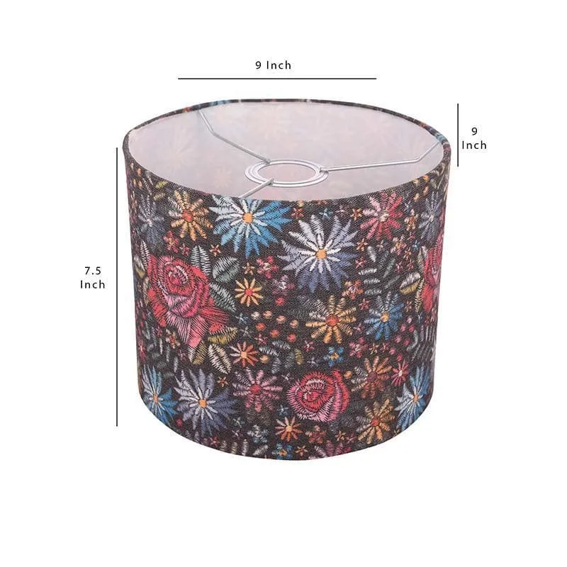 Black Bloom Fabric Ceiling Lamp media 5