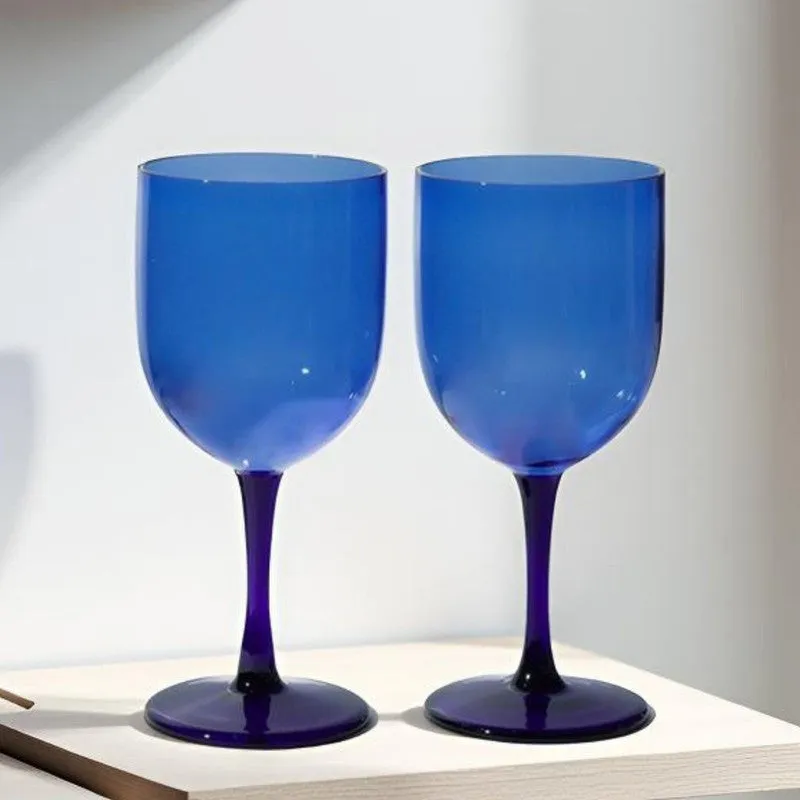 Olive Dusk Goblet Glasses(280 mL) - Set Of Two media 1