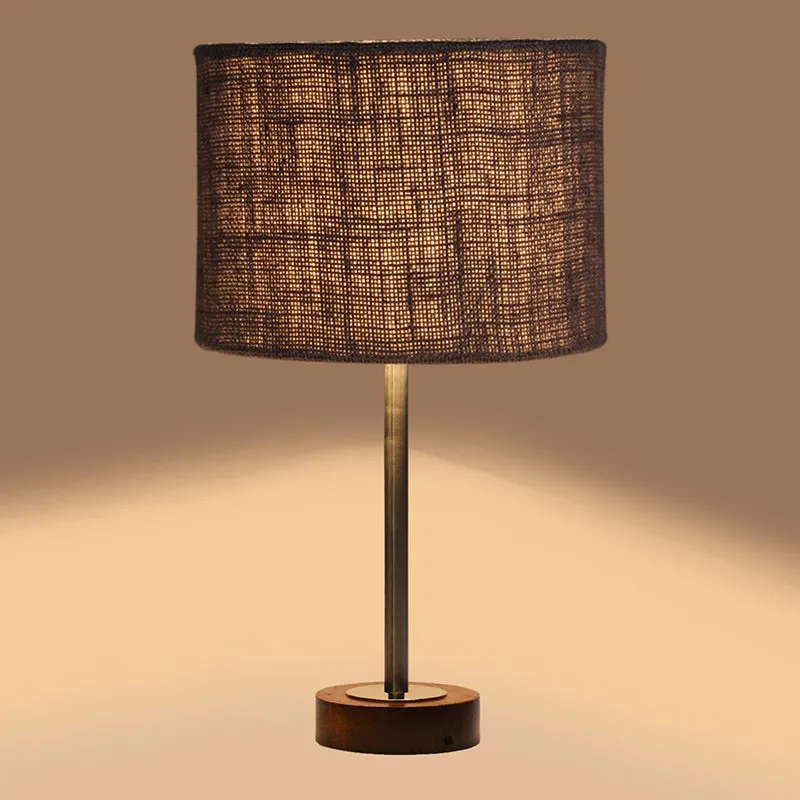 Sienna I Rodin Wooden Table Lamp - Grey,Silver,Brown media 6