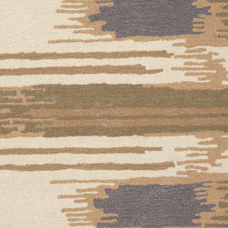 Cirdan Abstract Wool & Nylon Carpet -  Grey & Green media 4