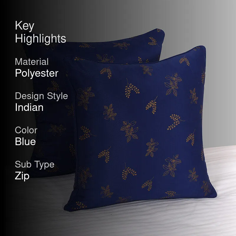 Midnight Bhuttas Printed Cushion Cover - Set Of Two media 2