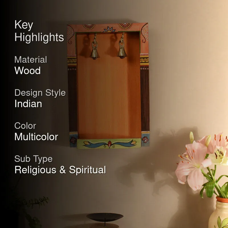 Swara Wooden Wall Accent With Bells media 2
