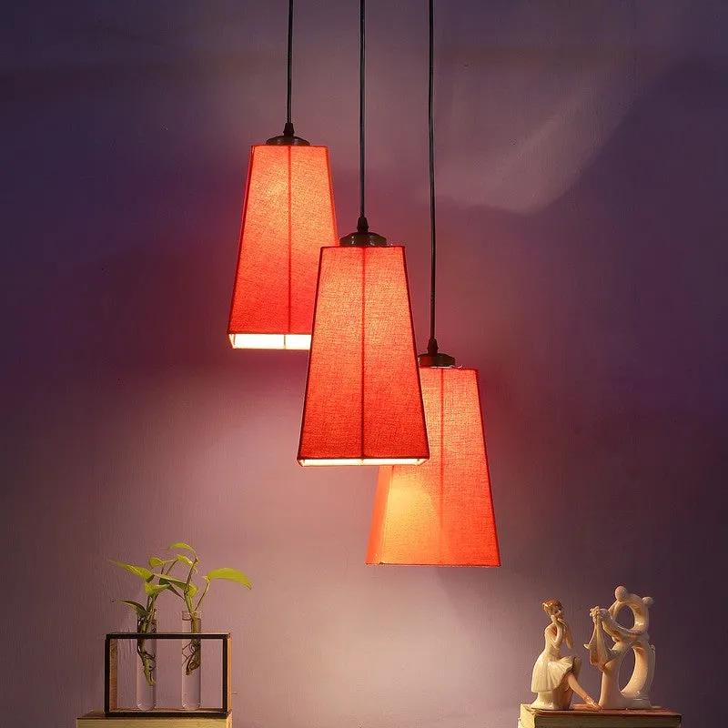 Shadowlux Triple Metal Ceiling Lamp - Orange media 1