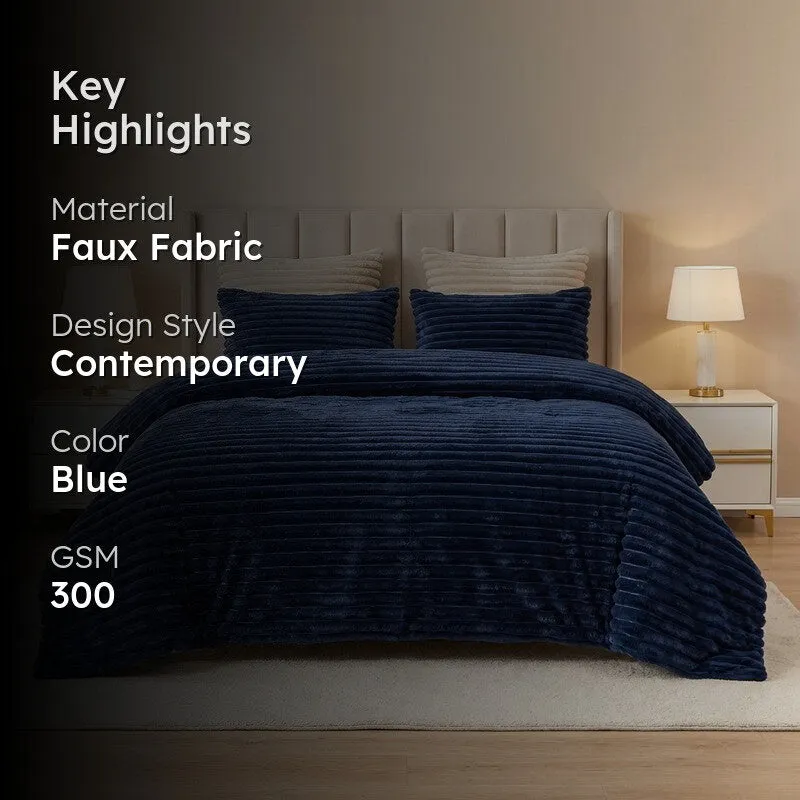 PureDrape Comfort (Blue) Bedding Set - Four Piece Set media 2