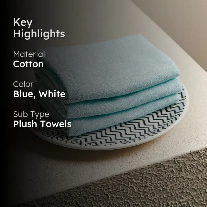 Chevron Cotton Terry Towel Combo - Four Piece Set media 2