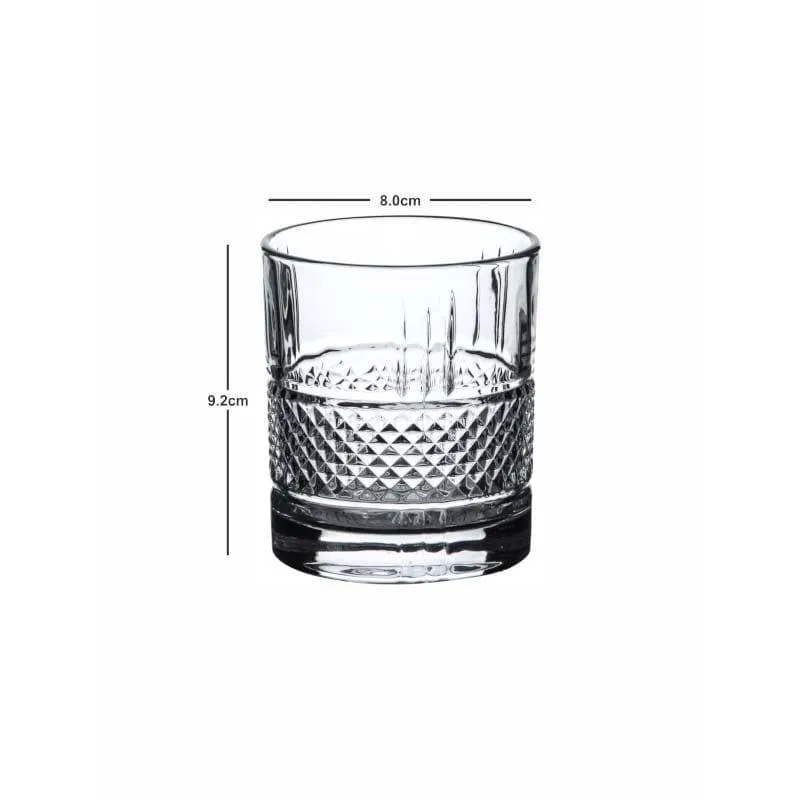 Cassey Old Fashioned Glasses (280 ML) - Set Of Six media 5