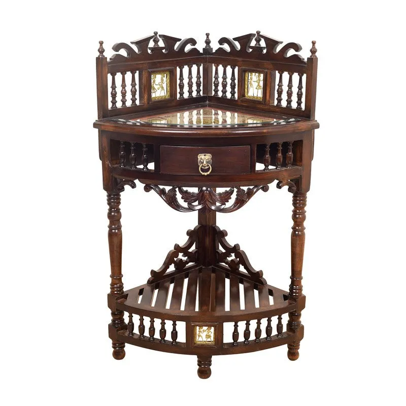 Quadro II Teak Wood Side Table media 6