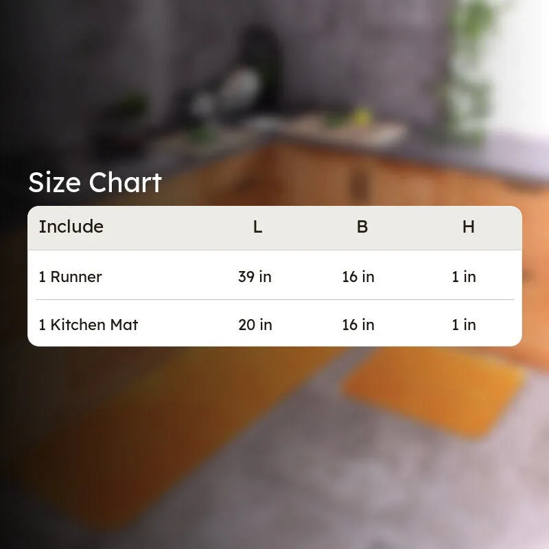 PlushVista Microfiber Kitchen Floor Mats (Orange) - Set of Two media 8