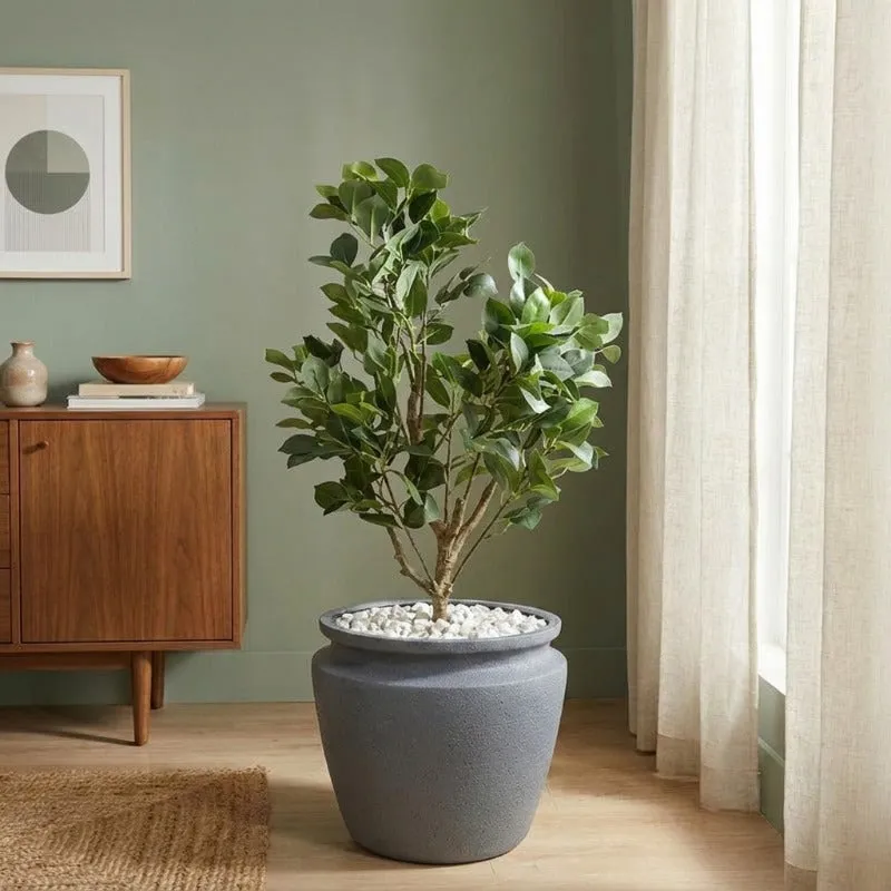 Elune Floor Planter - Grey media 5