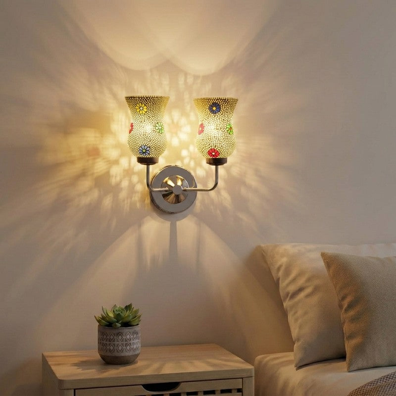 Tessera Glow Daisy Dot Glass Wall Lamp