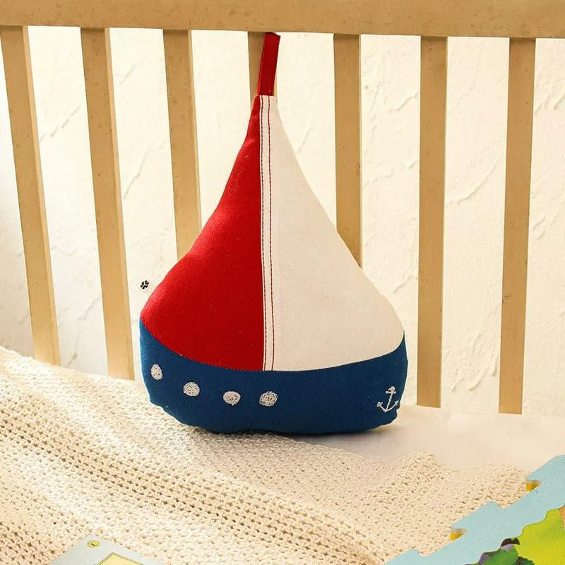 Happy Sailor Boat Shaped Cushion media 1