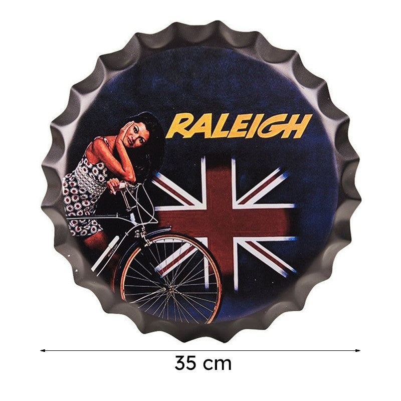Raleigh Bottle Cap Metal Wall Accent media 8