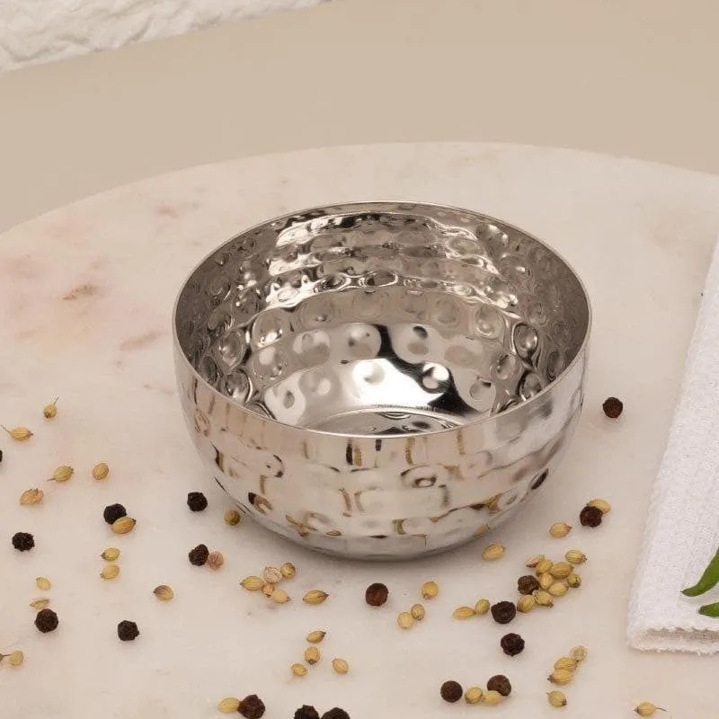 Vintage Charm Hammered Curry Bowl - Set Of Six media 1