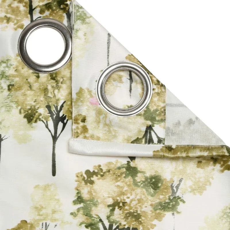 Swayam Mandira Printed Curtain - Green media 4